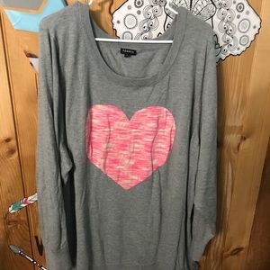 Torrid heart sweater